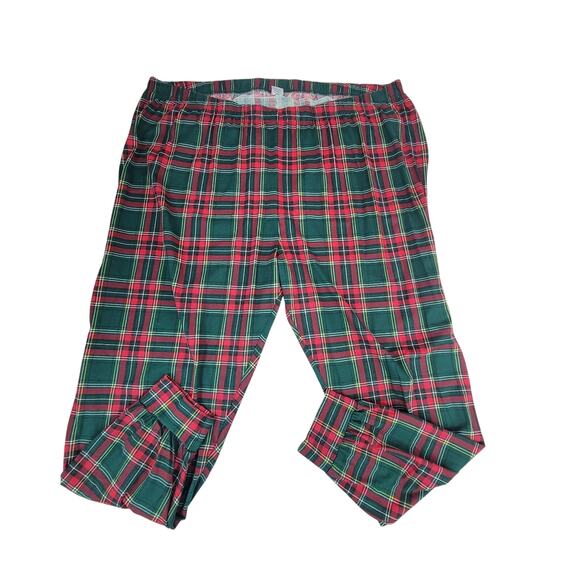 PJ PLace Children's Place XXXL Red/Green Plaid Pajama Pants Unisex - Picture 1 of 4